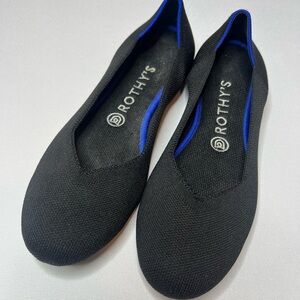 Rothy's Black and Blue Flats